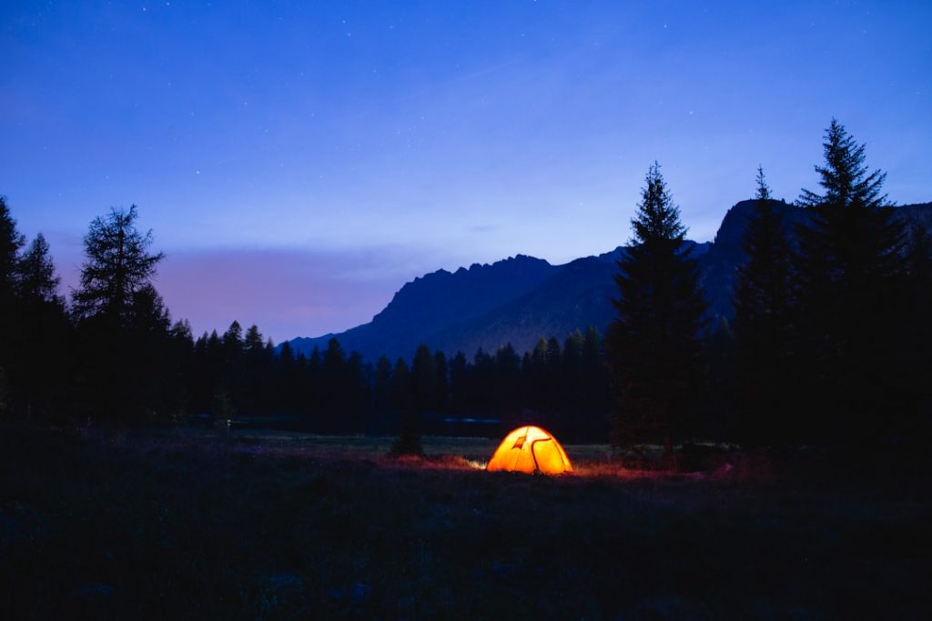 Photo solo camping