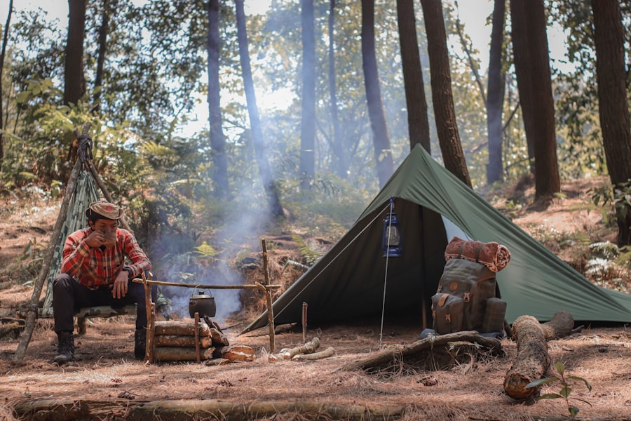 Photo solo camping