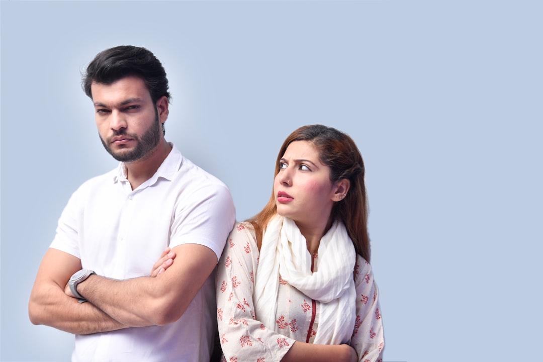 Photo anxious partner