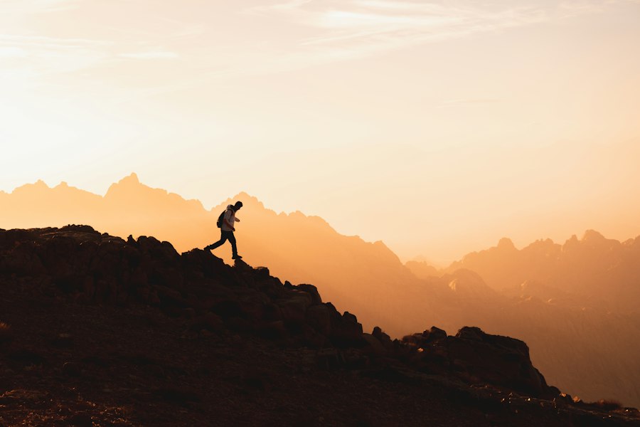 Photo embracing adventure life change